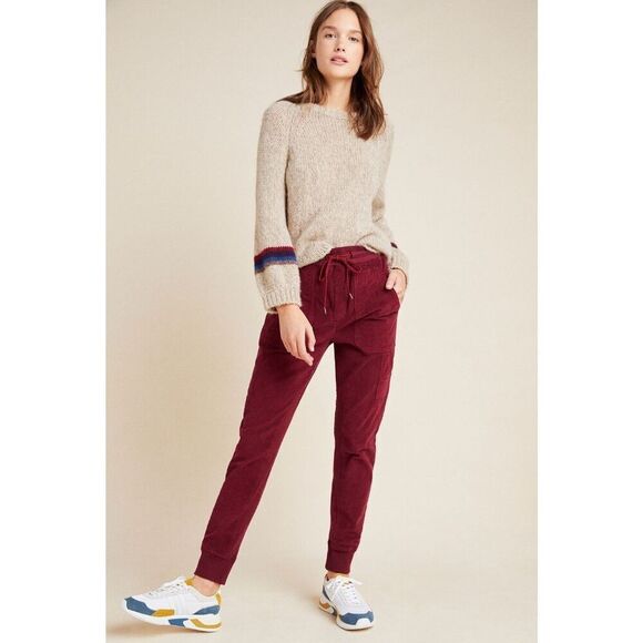 Anthropology Leigh Corduroy Joggers size M - Picture 1 of 16